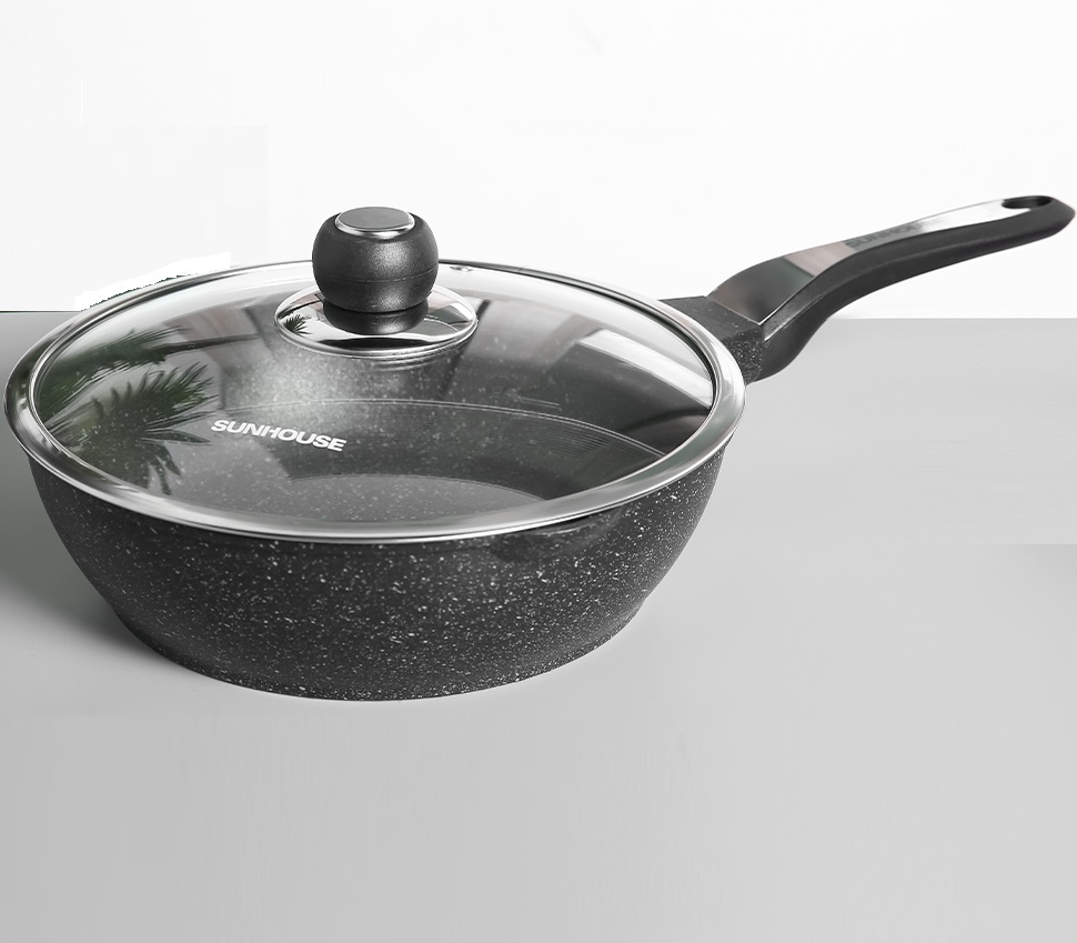 [HCM]CHẢO SÂU LÒNG ĐÁY TỪ  SUNHOUSE 20/26/28/30cm