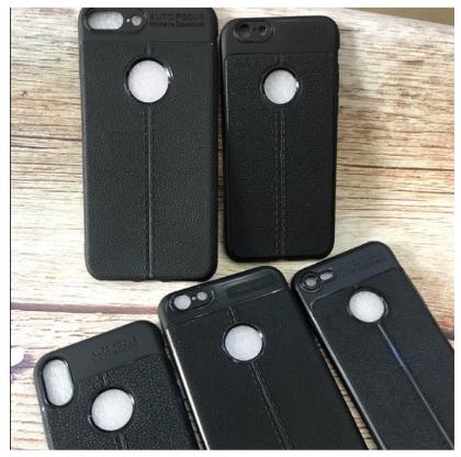 Ốp lưng iPhone 5 5S vân da cao cấp Auto Focus TẶNG CƯỜNG LỰC