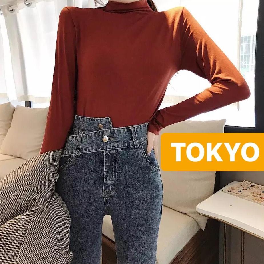 QUẦN JEAN NỮ CHẤT BÒ XANH NỊT JEAN HOT TREND LƯNG CAO NÂNG MÔNG KODAKA CAO CẤP TOKY-589 - TOKYO FASHION