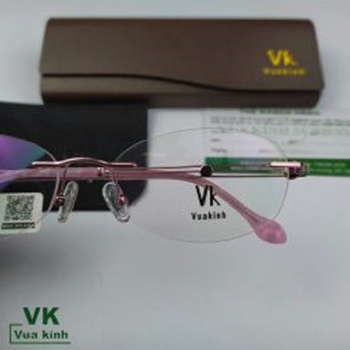 Gọng kính cận khoan không viền VK78