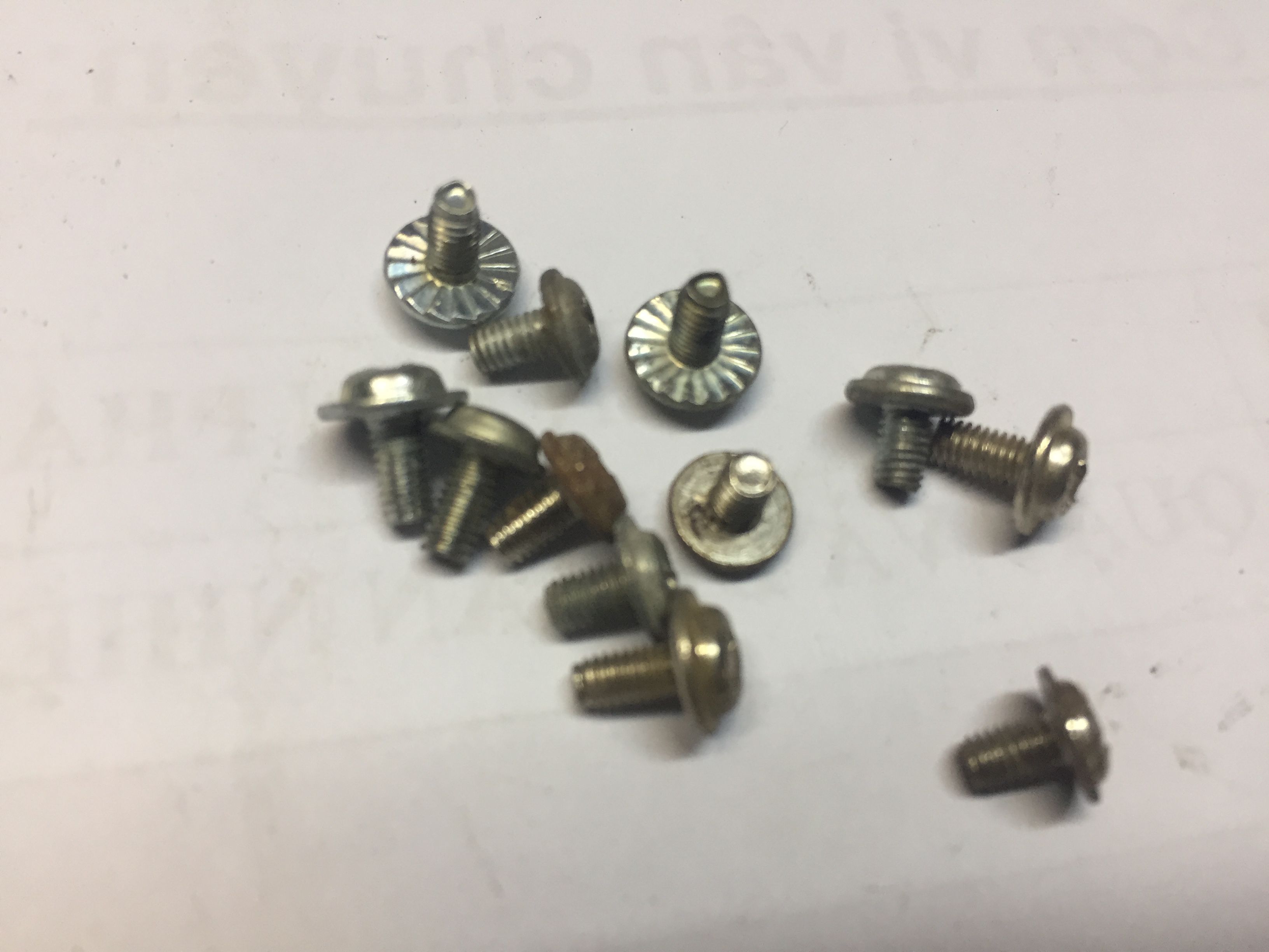 Combo of 20 Screws to Fasten the Computer's Mainboard |   Metal, Phillips Head, Various Sizes |   Used to Attach the Motherboard to the Computer Case |   In the Computer Assembly Environment at Home or in a Store
