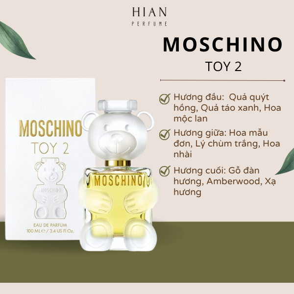 Nước hoa chiết Moschino Toy 2 Eau de Parfum 10ml