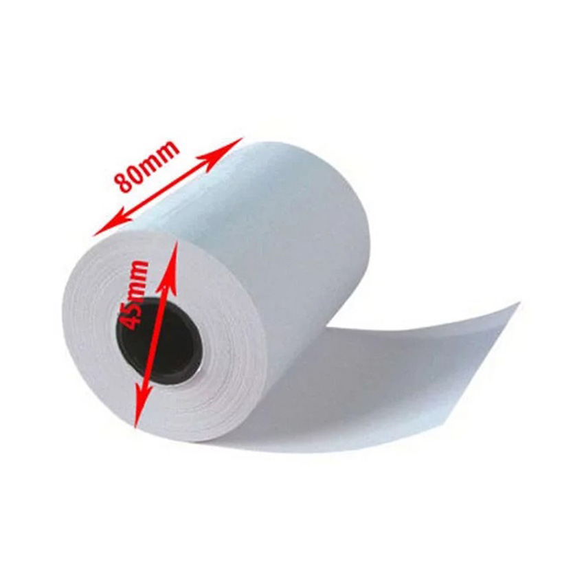 Thùng 100 cuộn giấy nhiệt in bill K80 phi 45