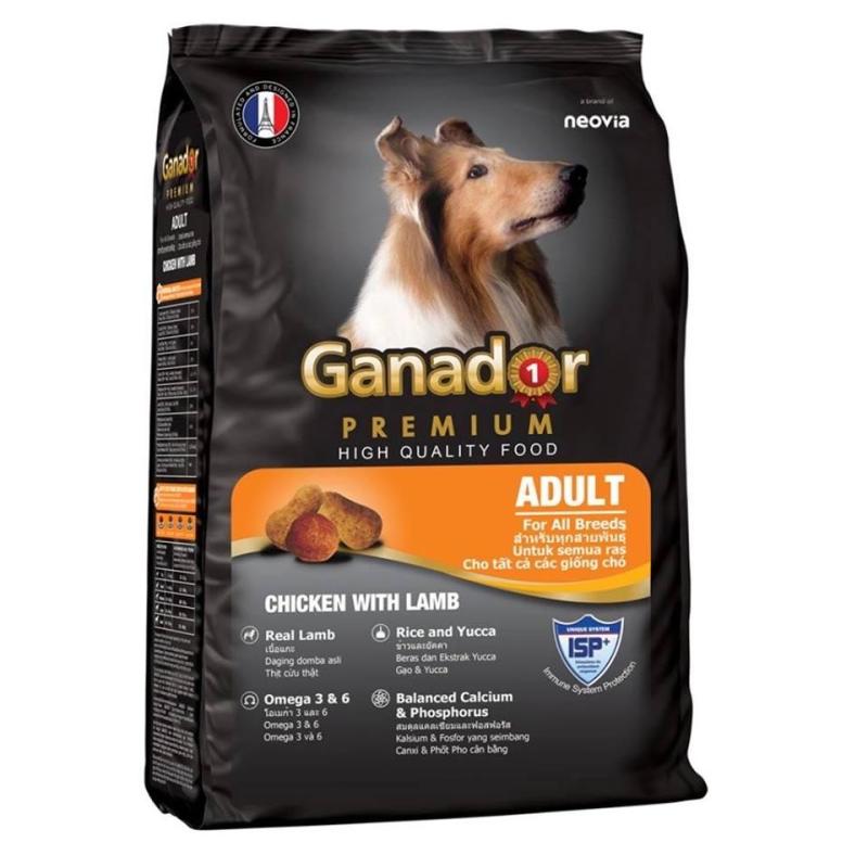 THỨC ĂN CHÓ LỚN GANADOR ADULT 20kg VỊ GÀ & CỪU (50 gói x 400gr)