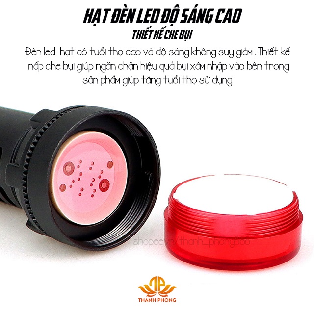 Đèn Báo Pha Phi 16 AD16-16C Led 3 Màu