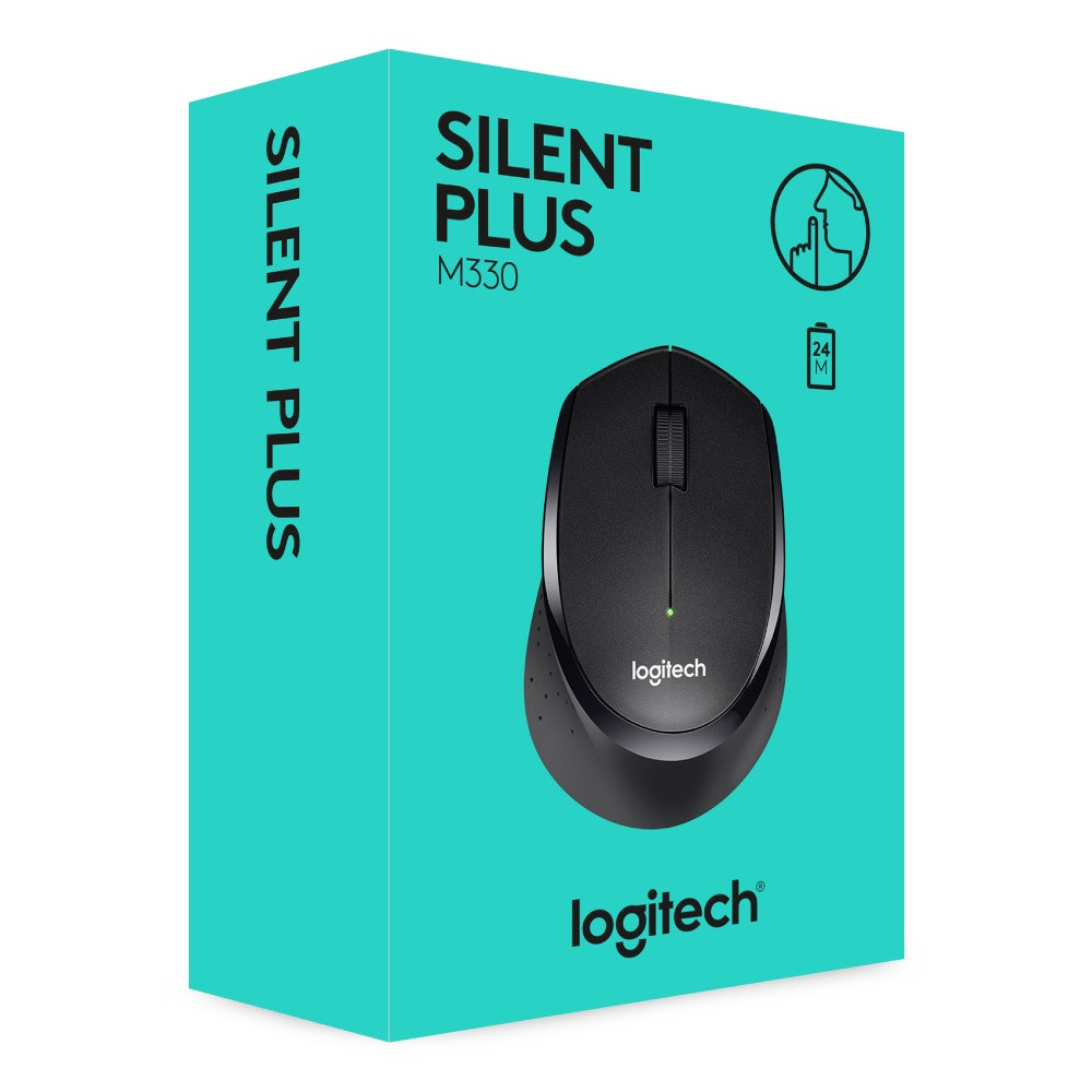 Chuột không dây, mouse không dây Logitech M330 slient plus, giẩm ồn, di chuyển êm ái