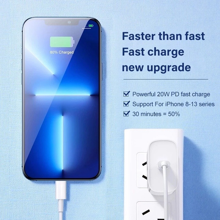 Bộ sạc nhanh chuẩn PD 30w, 35w Cho Điện Thoại Iphone 8 / X / Xs / Xr / 11 Pro Max / 12 Pro Max
