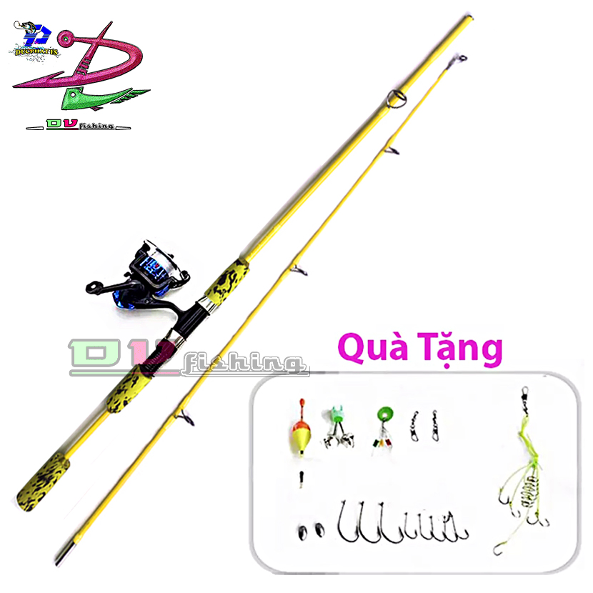 BỘ CẦN CÂU TÔM, CÂU CÁ (LAKE, GUNNAR) NHIỀU MÀU.!
