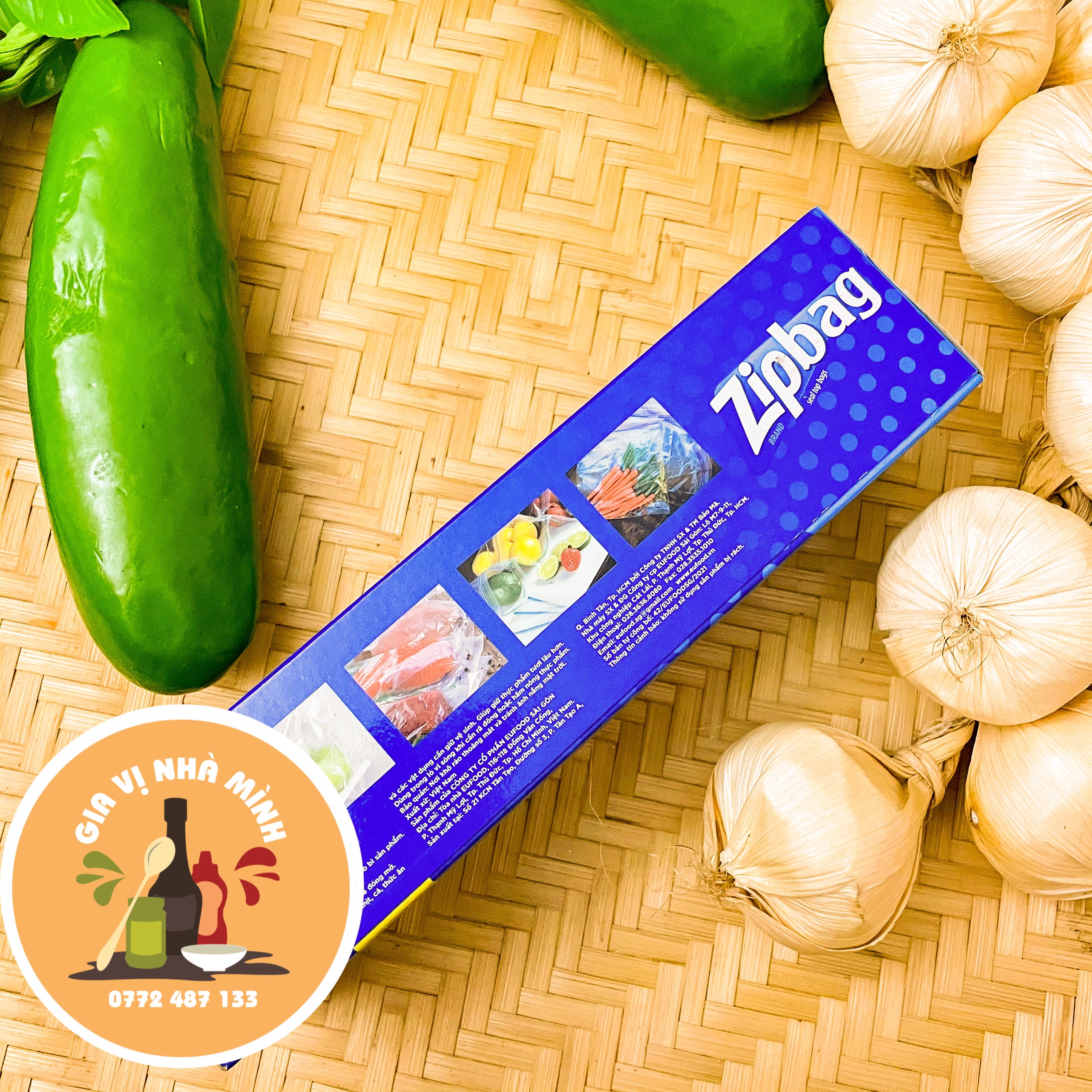 TÚI BẢO QUẢN THỰC PHẨM ZIPBAG HIỆU EUFOOD