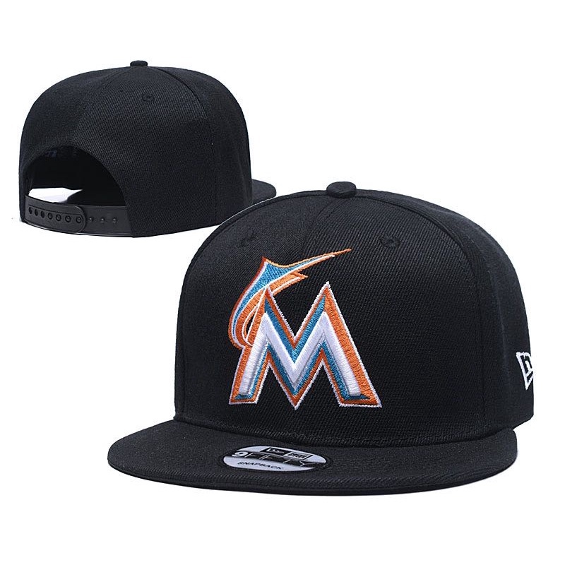 Ready Stock MLB Forida Marlins Adjustable Baseball Cap Flat Cap Outdoor Sports Hat