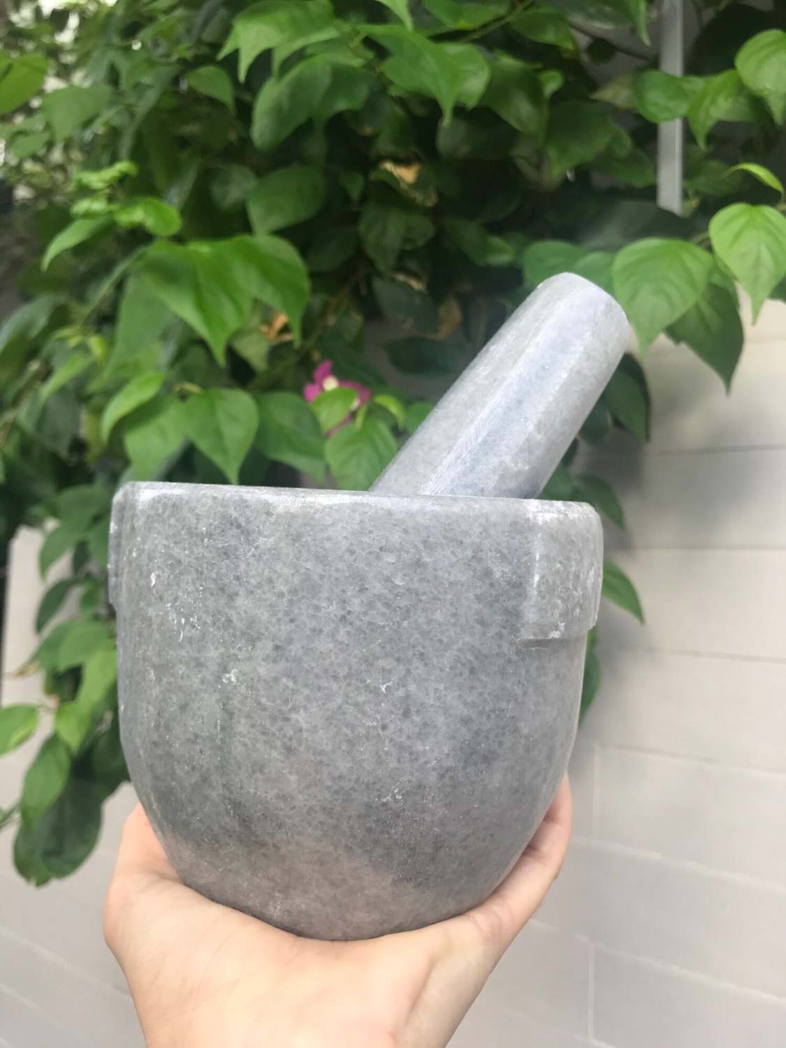 Cối đá non nước màu xám size 12cm