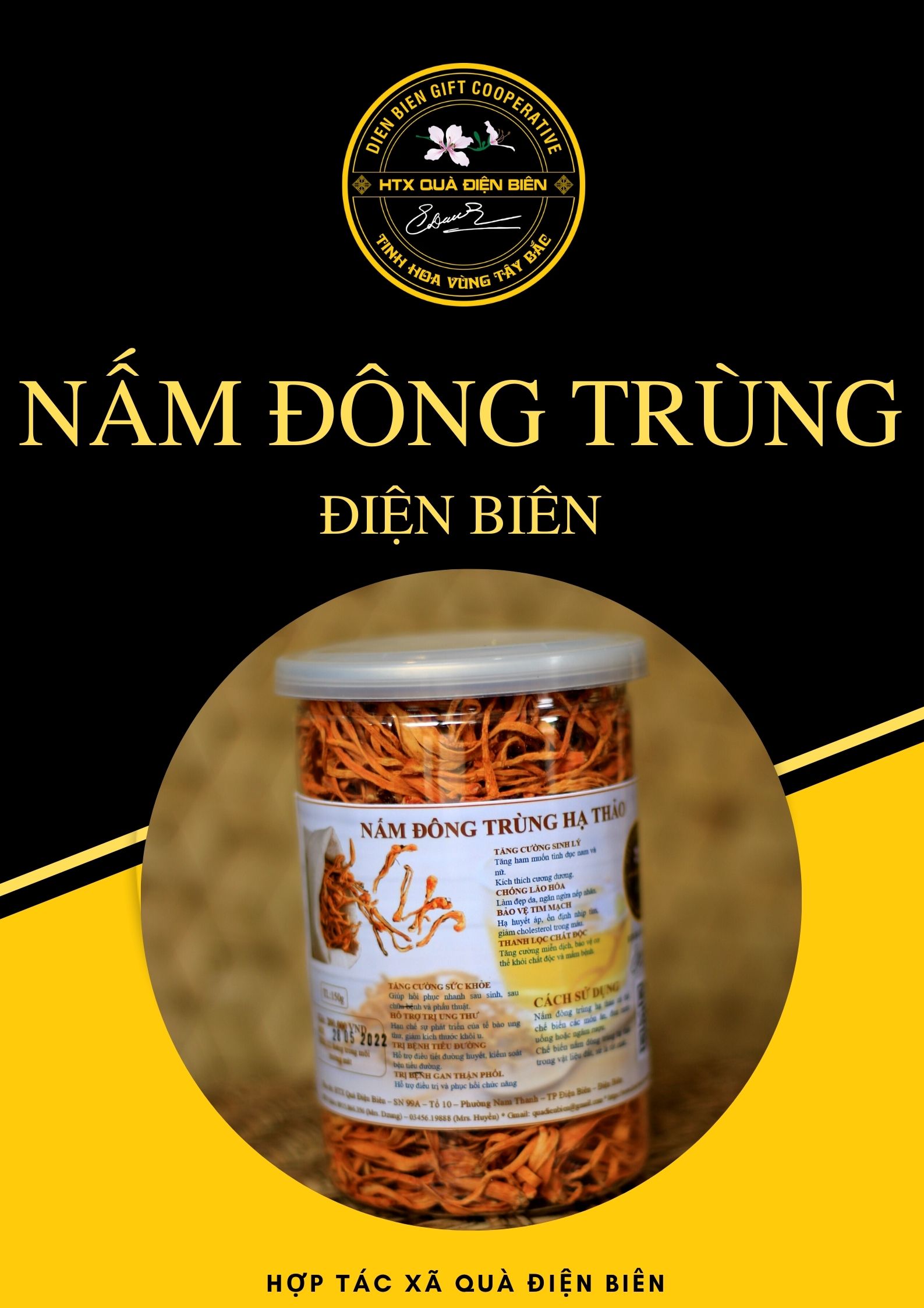 NẤM ĐÔNG TRÙNG KHÔ ĐIỆN BIÊN (phần thảo)