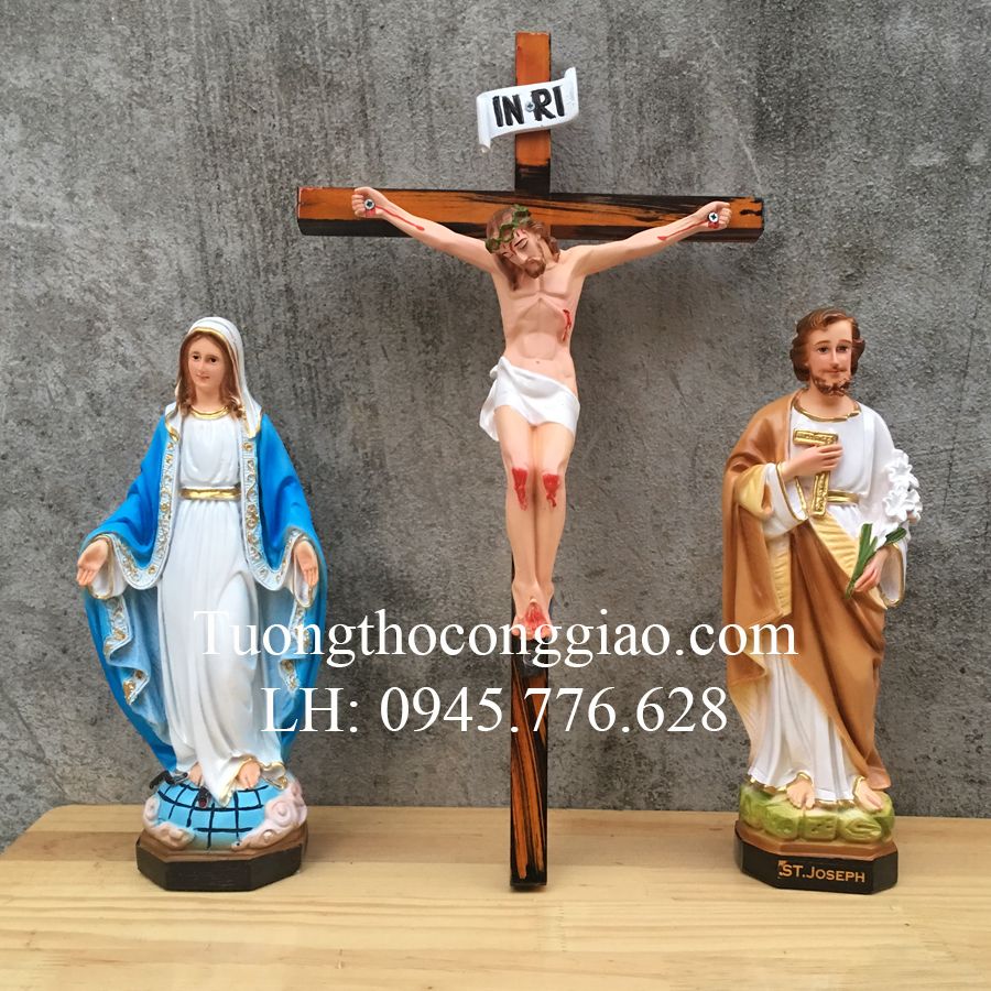 Bộ tượng bàn thờ Chúa 30cm