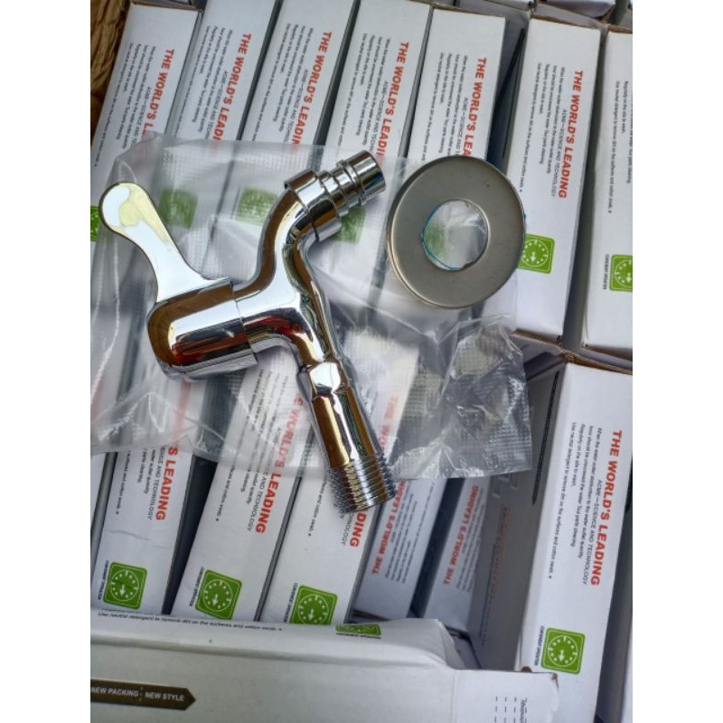 Vòi hồ tay gạt inox 201 - ty đồng thau