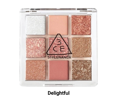 Phấn Mắt 3CE Multi Eye Color Palette, Màu Mắt 9 Ô Có Nhũ (9,5g)