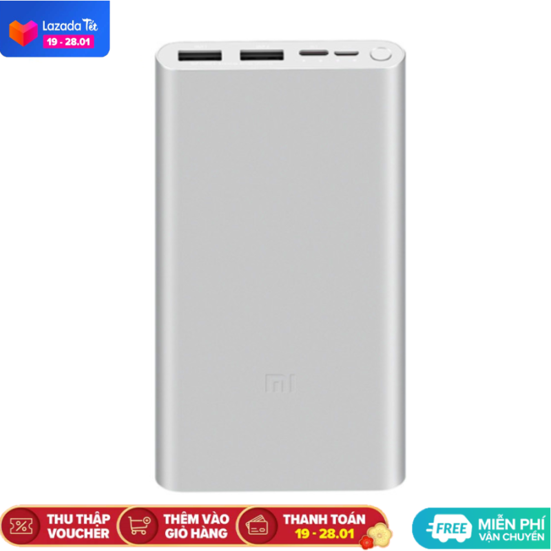 Pin Sạc dự phòng Xiaomi Gen 3 10000mAh/20000mAh Bản Sạc Nhanh–Xiaomi Mi 18W/45W, type C Fast Charge Power Bank, sạc dự phòng Xiaomi Gen 3, Pin dự phòng cho iPhone HUAWEI Samsung Xiaomi OPPO Vivo Realme, Bảo hành 6 tháng