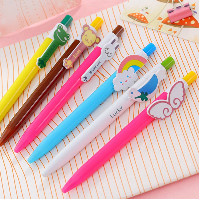 combo 3 bút bi bấm nhiều màu đẹp