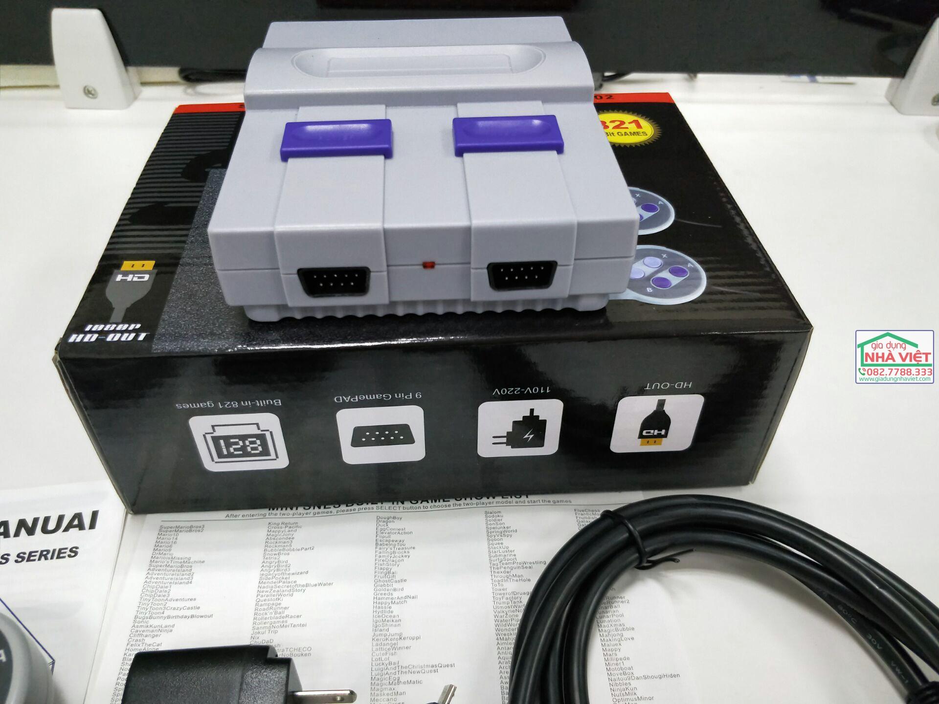 Máy chơi điện tử 4 nút Super Mini HDMI NES 821 trò chơi