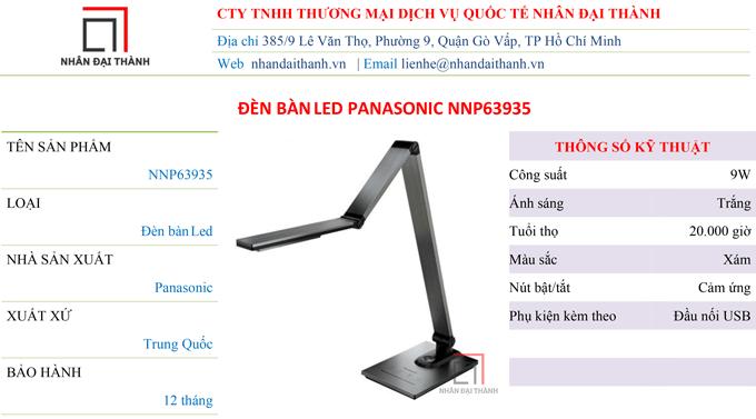 Đèn bàn sạc Led Panasonic NNP63935 - Màu Xám