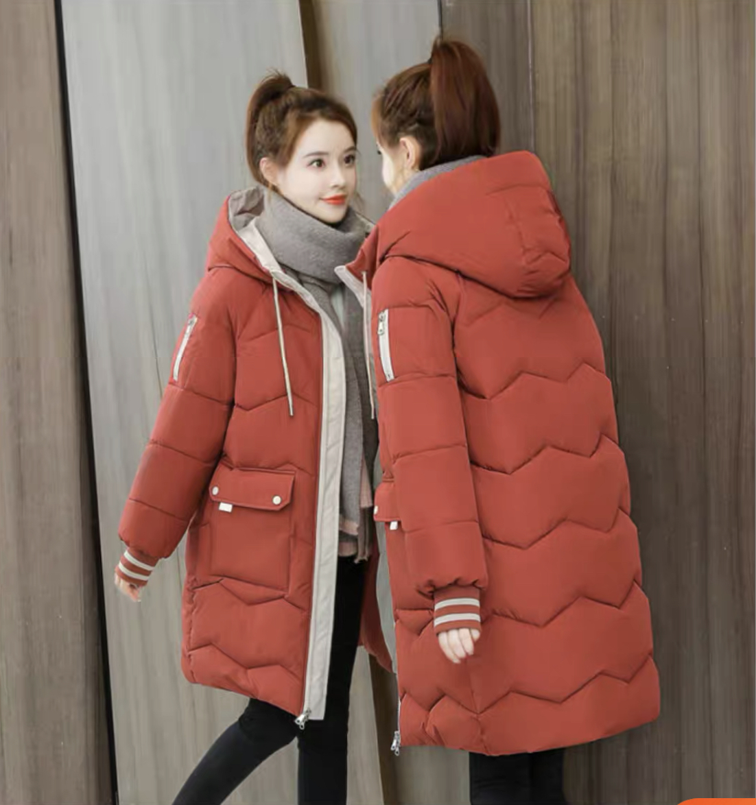 Áo phao lông vũ nữ dáng dài Uniqlo Nhật Bản loại đại hàn đi tuyết 409122 -  Shop Mẹ Bi