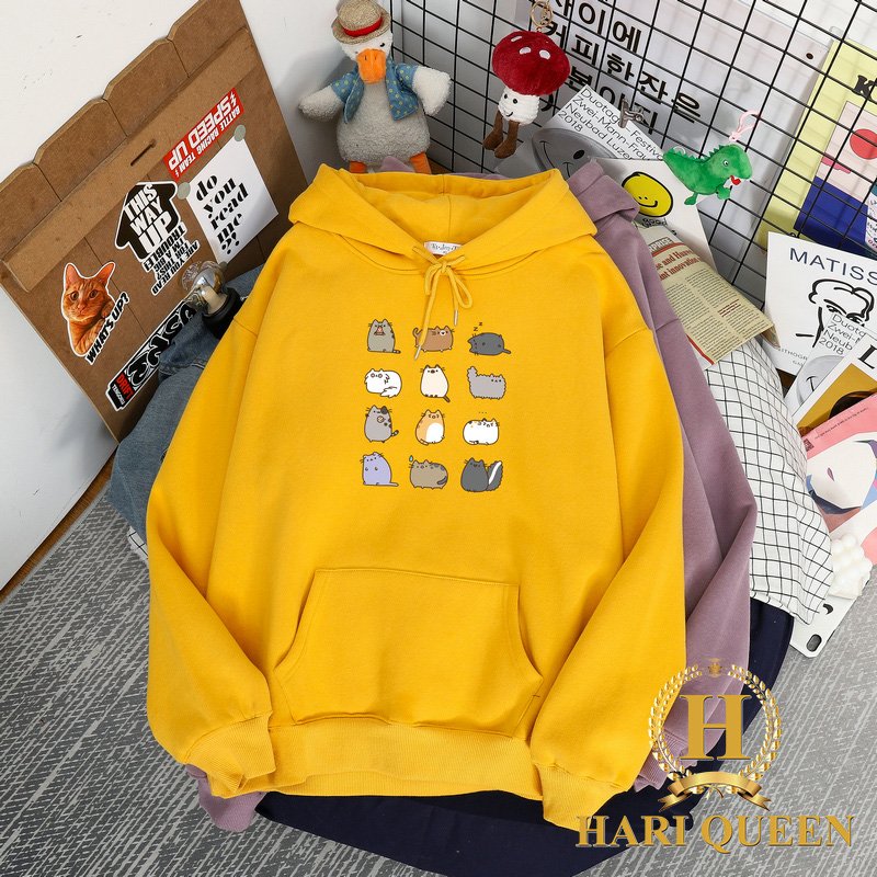 Áo hoodie nhiều mèo HARI1020