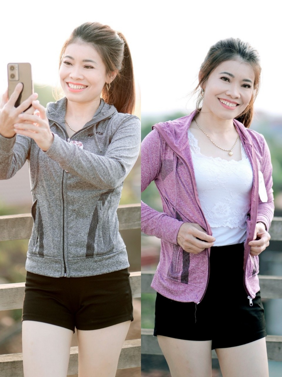 Áo khoác thun lạnh chất mềm nhẹ mát mịn(Size 40-80kg)/Áo khoác đốm có nón 4 túi