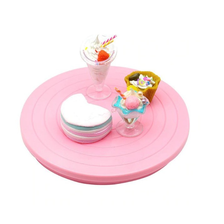 Bàn xoay mini trang trí bánh cookie 14cm