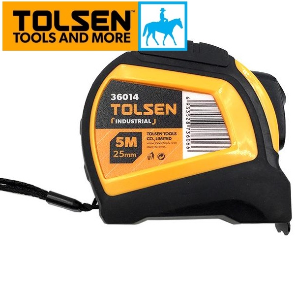 Thước cuộn tự động 5 mét x 25mm tolsen 36014