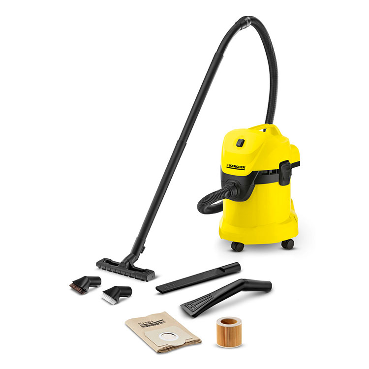 [Trả góp 0%]MÁY HÚT BỤI KHÔ VÀ ƯỚT KARCHER WD 3 CAR EU