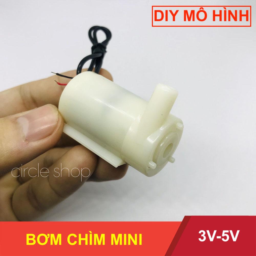 [HCM]Máy bơm mini bơm chìm siêu nhỏ 3V-5V bơm mạnh và êm lưu lượng 96 lít một giờ - LK0084