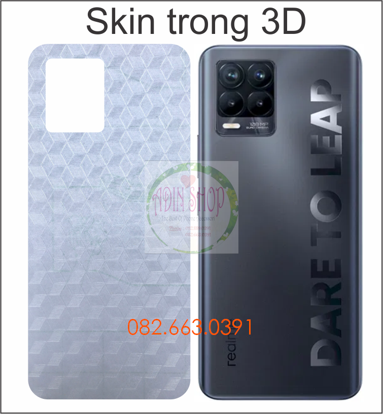 [HCM]Miếng dán mặt lưng skin carbon Realme 8 / Realme 8 pro