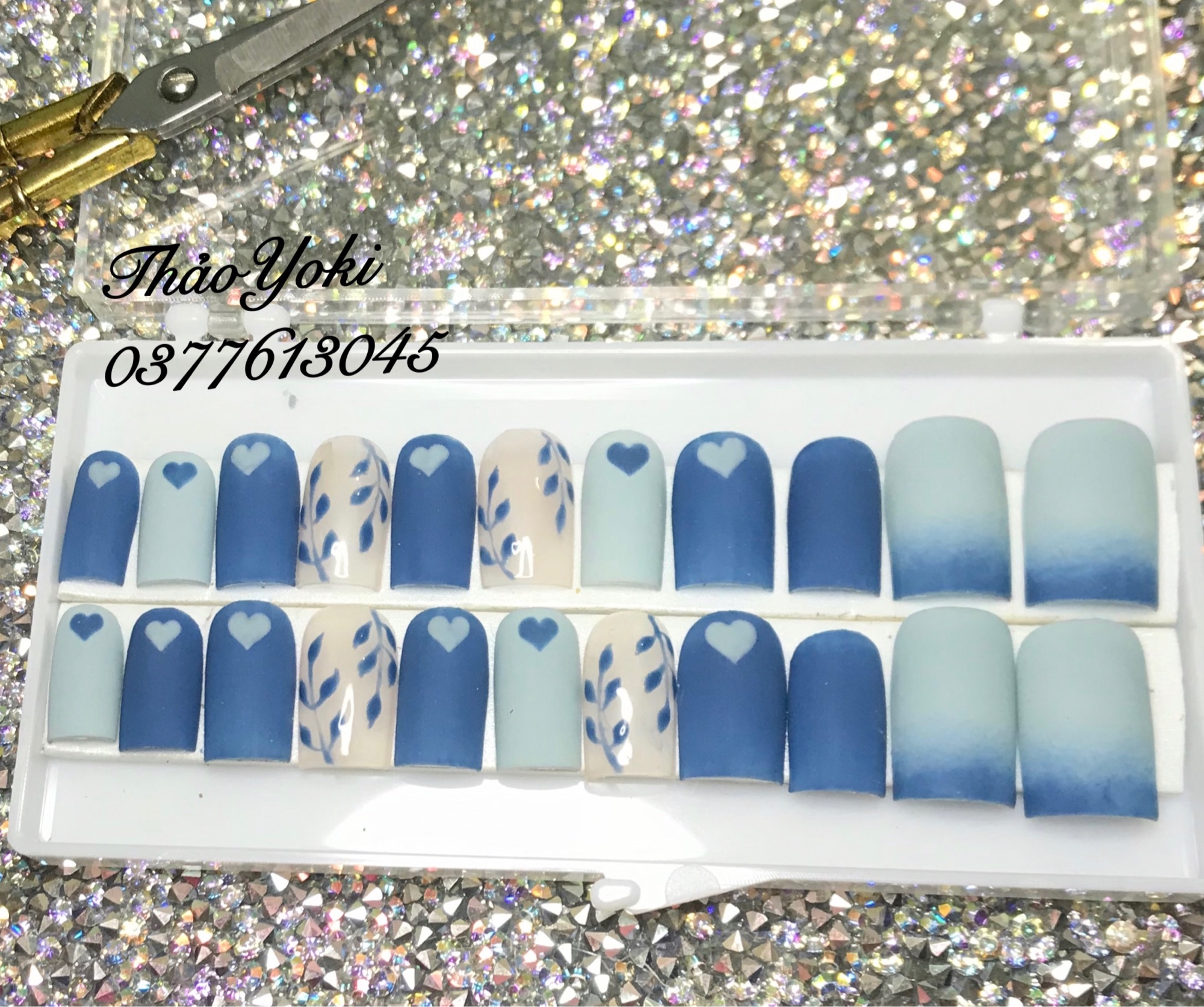Móng tay giả Nail thiết kế Nailbox bộ 24 móng (ảnh thật)