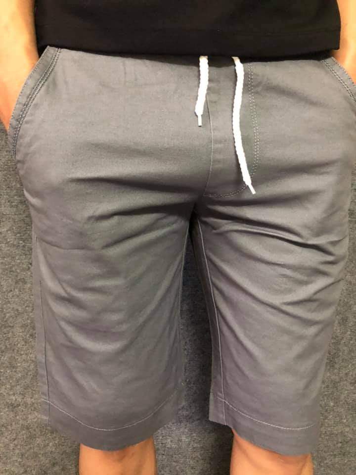 Short nam kaki lưng thun vải mềm mịn