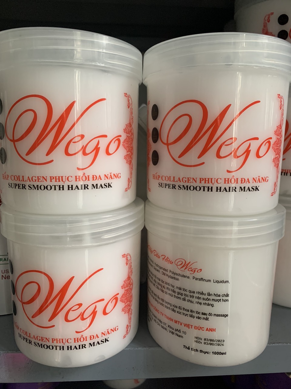 Hấp dầu ủ xả tóc Siêu Mềm Mượt, phục hồi tóc WEGO 1000ml