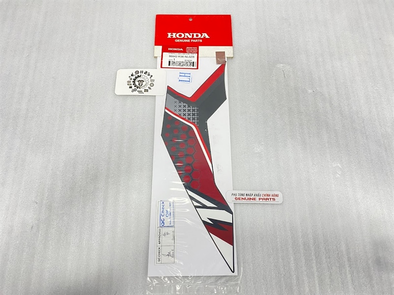 Bộ tem SONIC 150 ĐEN NHÁM 2021 (MÂM ĐEN) nhập Honda Indo