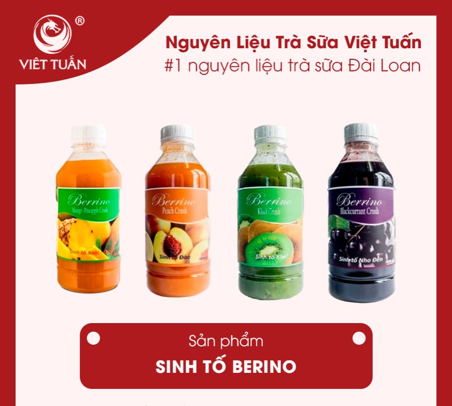 Sinh Tố Berrino Các Vị Chai 1 Lít