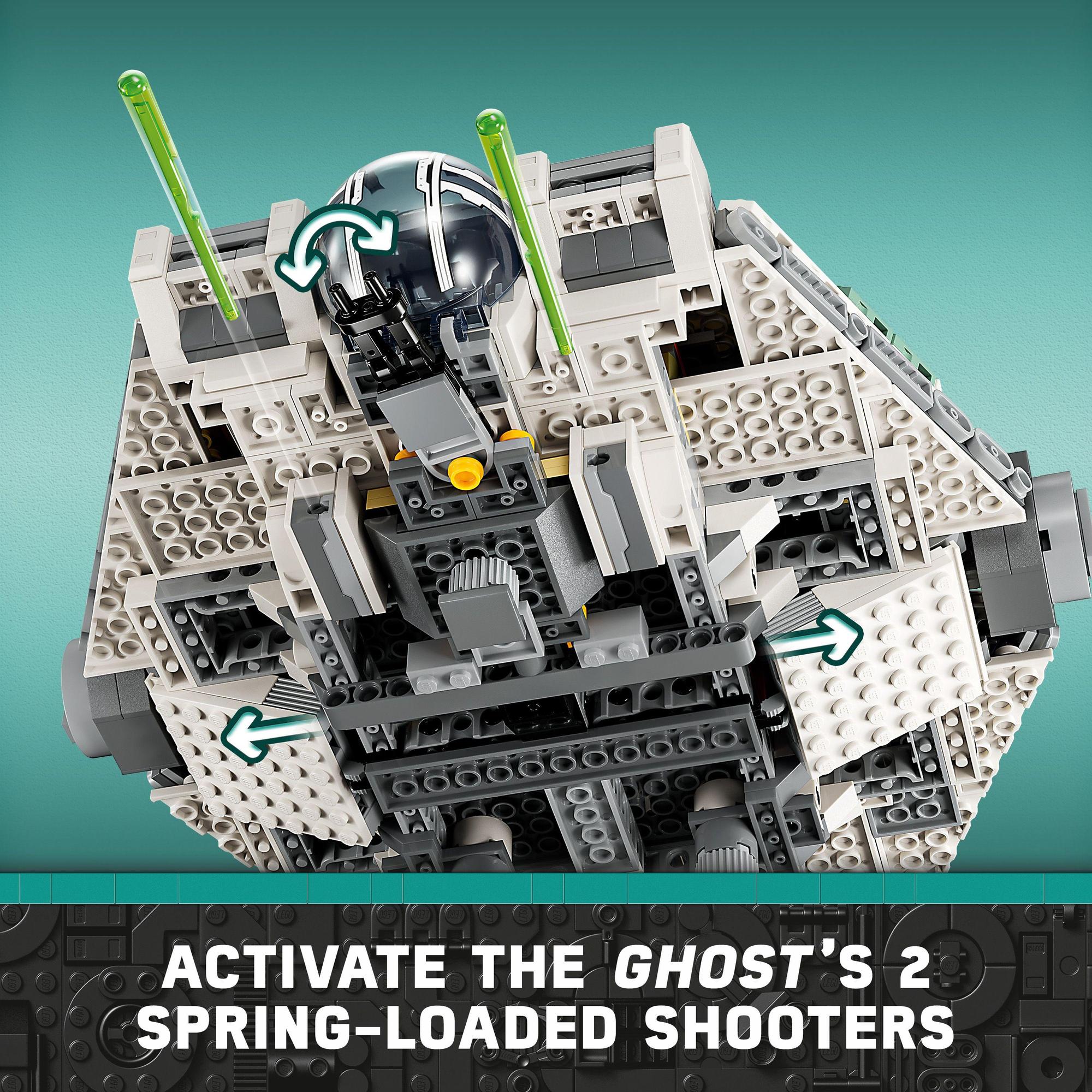 [ĐỘC QUYỀN LAZADA] LEGO STAR WARS 75357 Đồ chơi lắp ráp Tàu Vũ Trụ Ghost & Phantom II (1394 chi tiết)