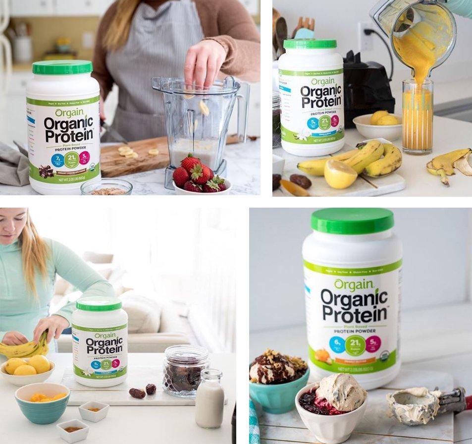 Bột đạm thực vật pha uống (protein) hữu cơ vị Vani Orgain 920g