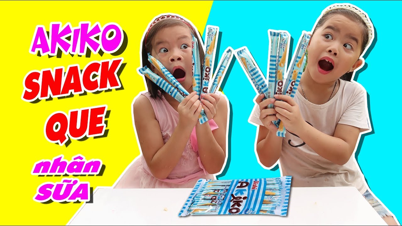 1 thùng 10 gói Snack que Akiko trộn vị 160g