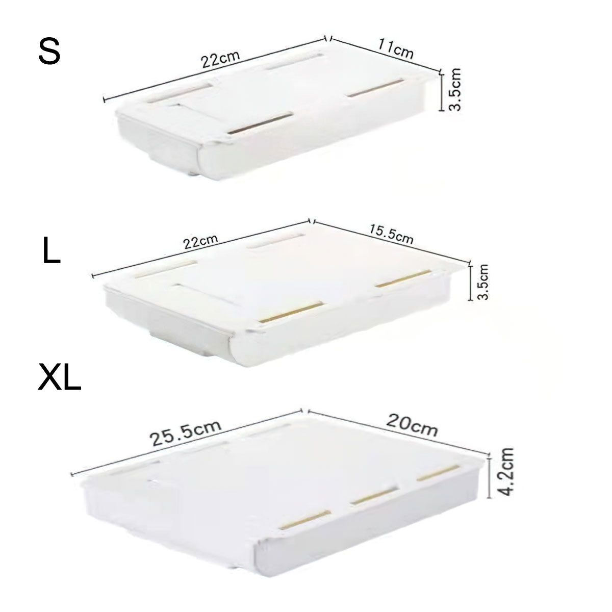 Desk Drawer, Mini Desk Drawer for Stationery, Utility Storage