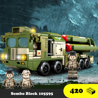 Lego Sembo Block Missle Car 105595 - Đồ chơi lắp ráp xe phòng không thumbnail