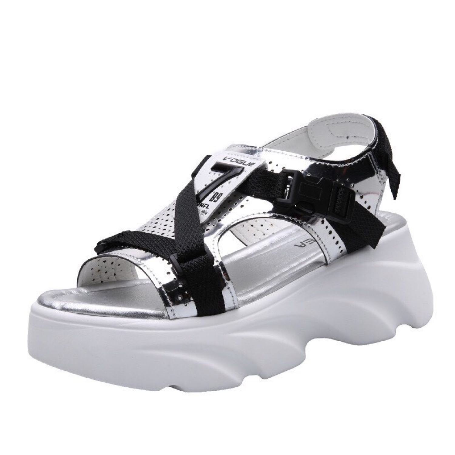 Giày sandal đế cao ulzzang xu hướng, xăng đan bánh mì hot
