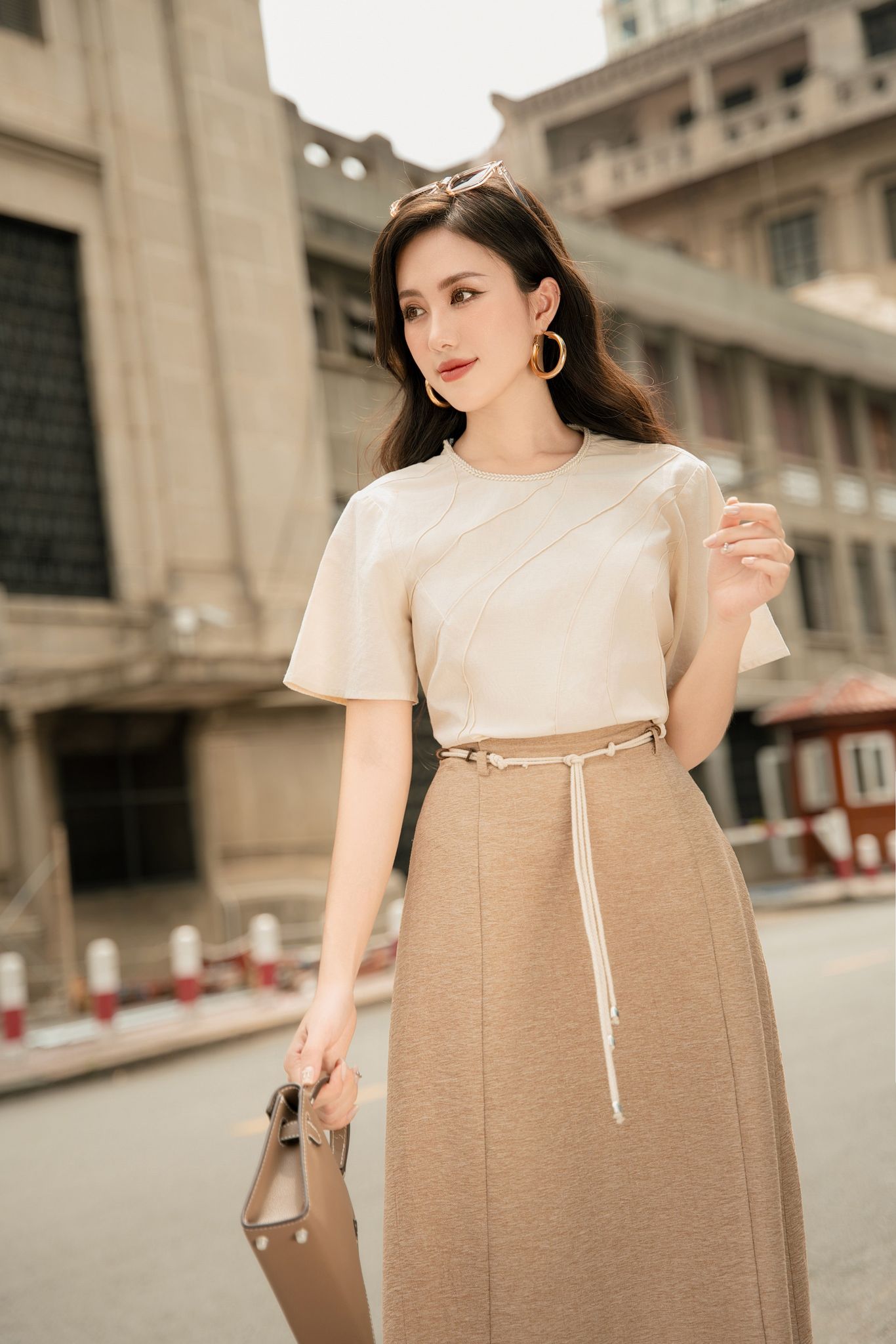 Voucher siêu sale 15% OLV - Chân váy Nicole Skirt