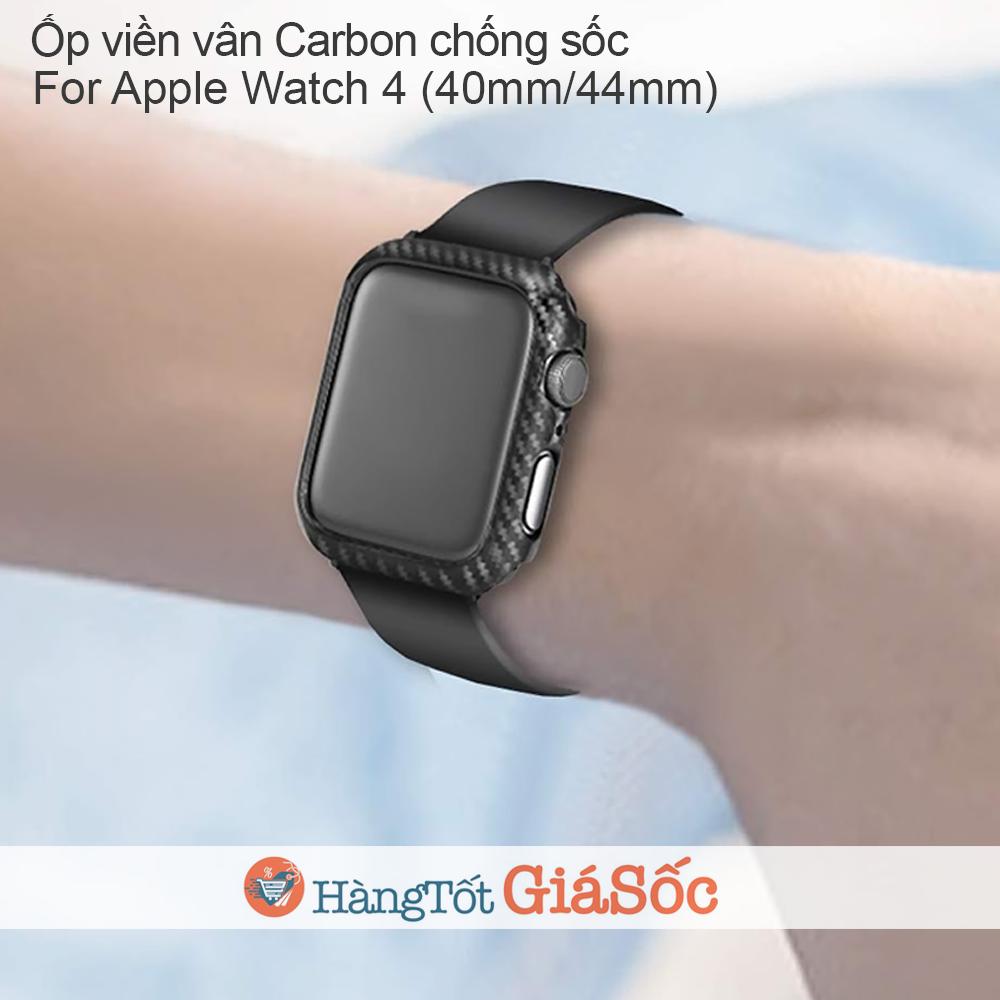Ốp Viền Carbon Apple Watch Series 4 (Size 40mm | 44mm, Hangtotgiasoc)