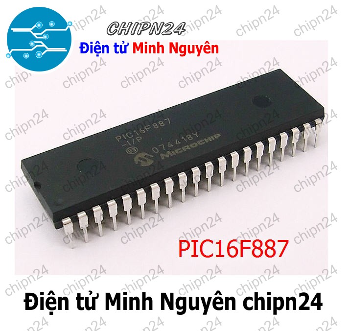 [1 con] (DIP) IC PIC16F887-I/P DIP-40 (PIC 16F887-I/P PIC16F887) - HH001881