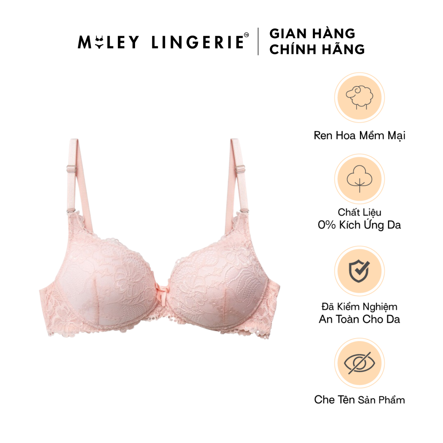 Miley Lingerie Soft Lace Bra