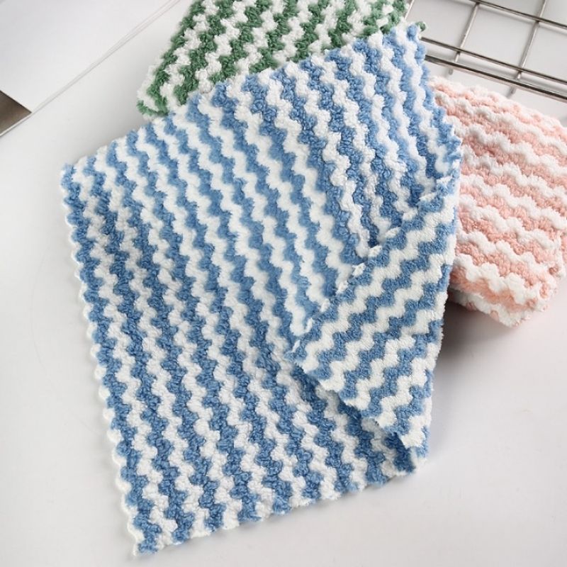 Multifunctional Super absorbent kitchen cleaning cloth skin-friendly thick non-hair soft absorbent hand towel