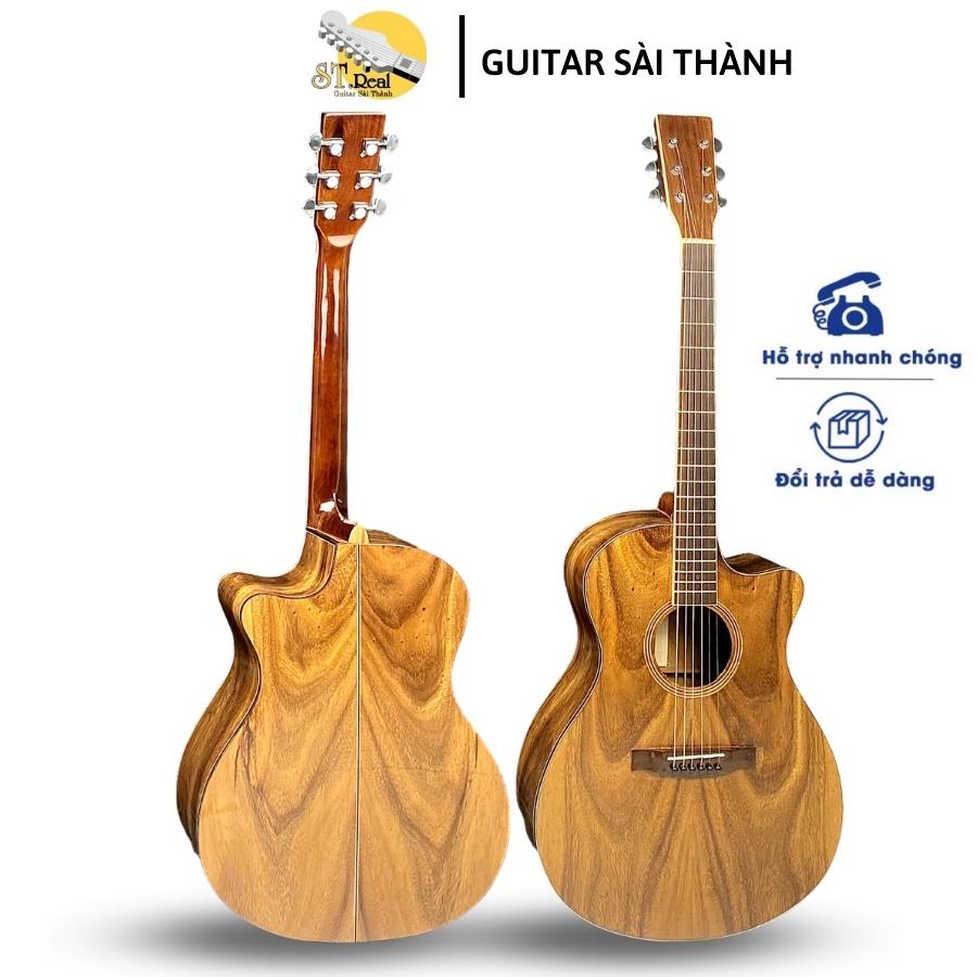 (Miễn Phí Ship) Đàn guitar acoustic FULL gỗ điệp kĩ