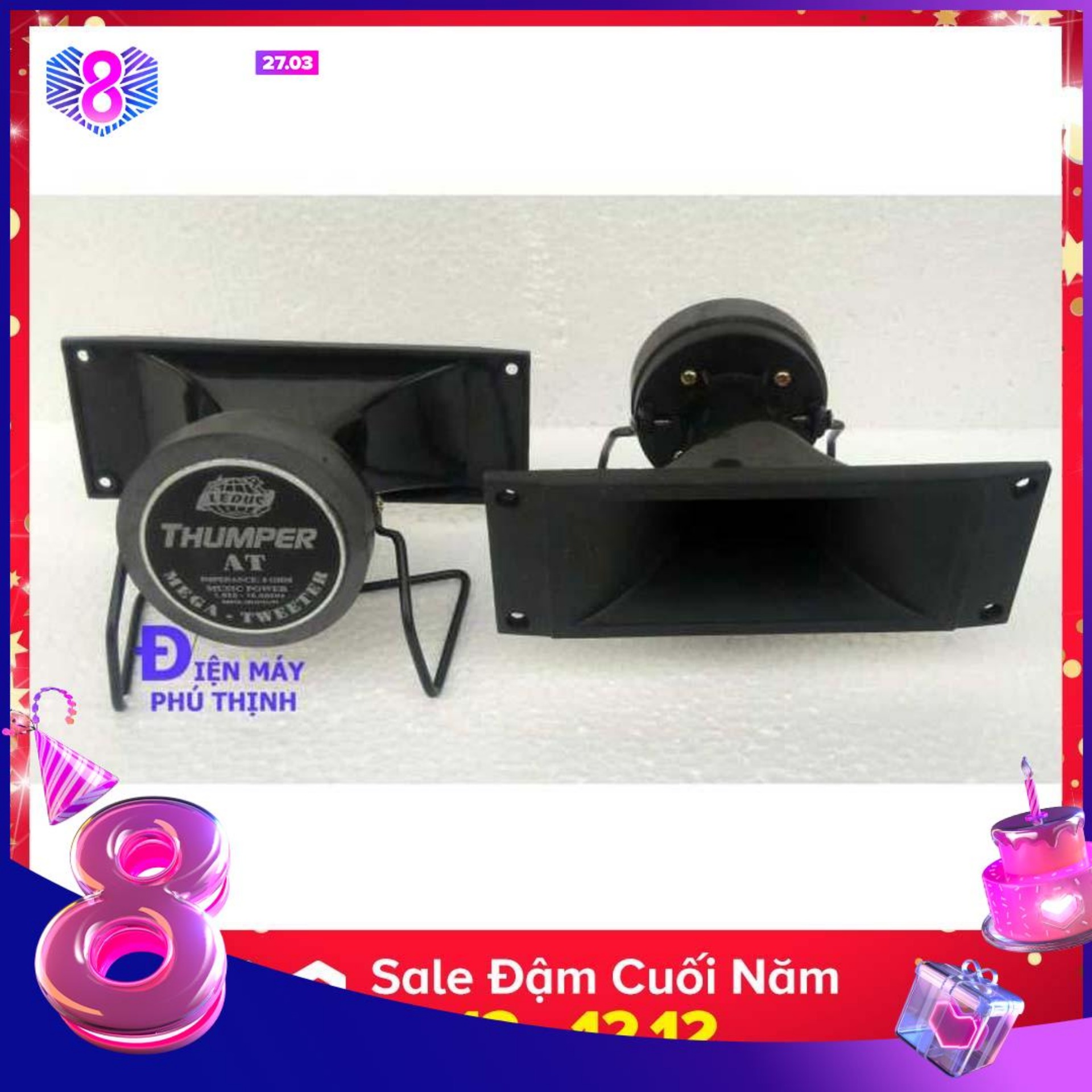 >> BÁO GIÁ LOA TREBLE RỜI CHO DÀN ÂM THANH T 2100 (HÀNG CHÍNH HÃNG) | Shopee Lazada Sendo Tiki mới nhất 134 Loa treble kèn rời - bổ sung treble cho dàn karaoke - THUMPER AT 10 (AT555)giúp cho dàn âm thanh trở nên hay hơn