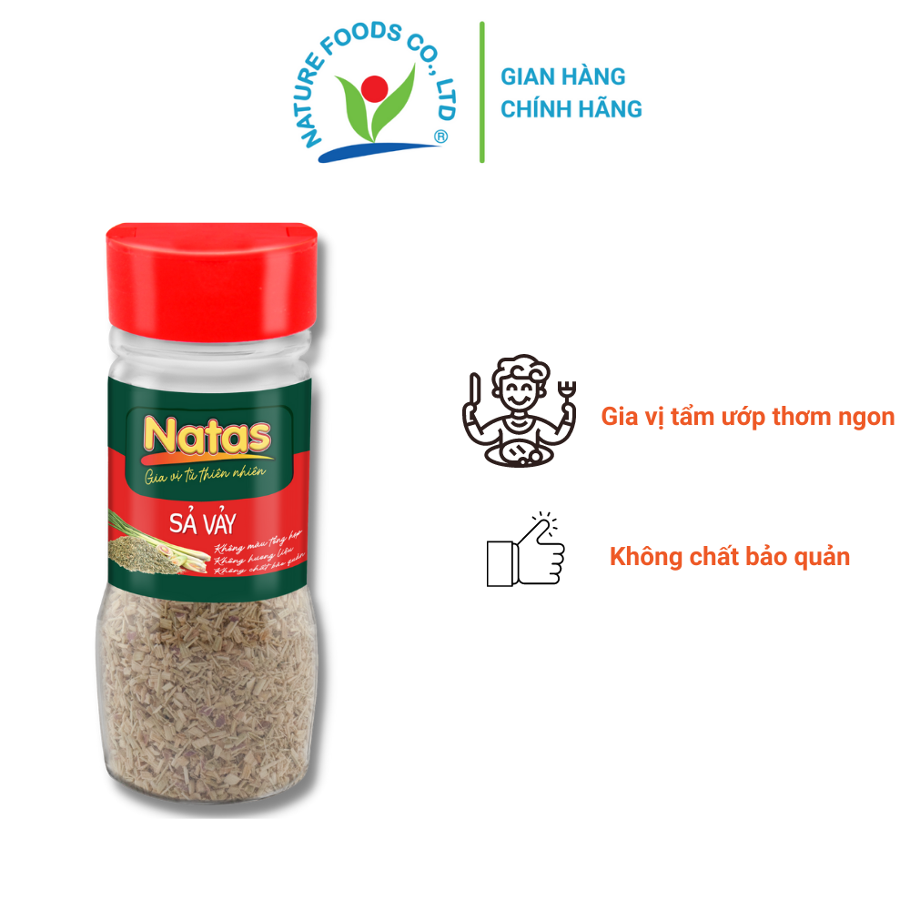 SẢ VẢY NATAS gia vị tiện dụng (hũ 40g)